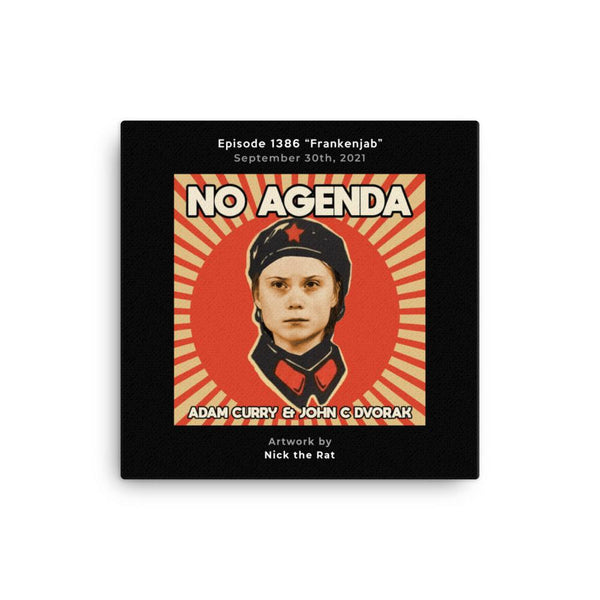 NO AGENDA 1386 - customizable canvas cover art