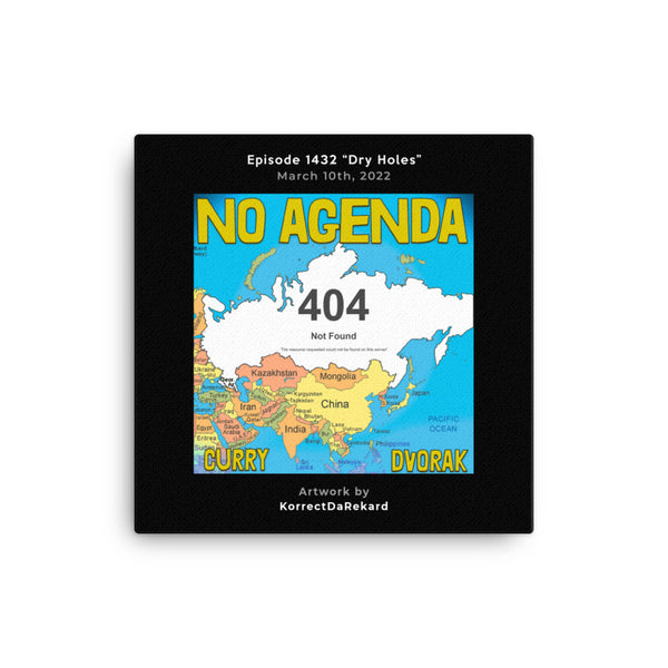 NO AGENDA 1432 - customizable canvas cover art