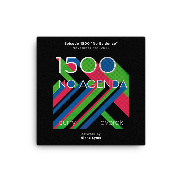 NO AGENDA 1500 - customizable canvas cover art