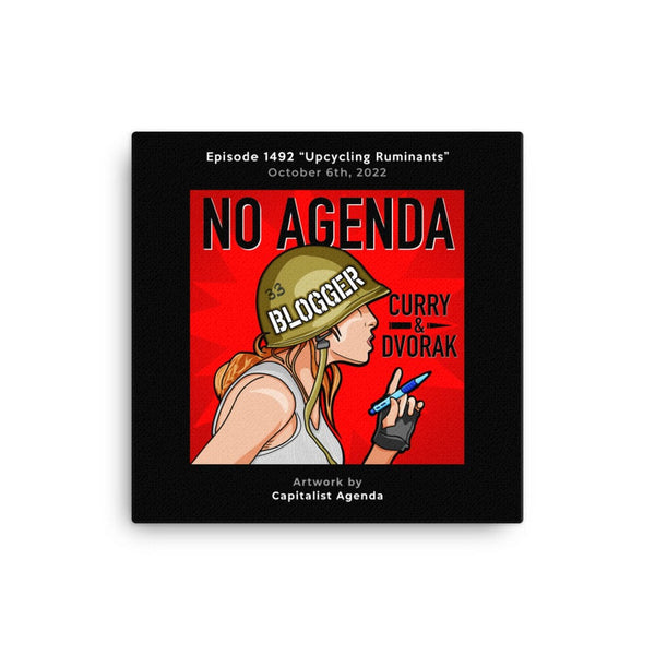 NO AGENDA 1492 - customizable canvas cover art