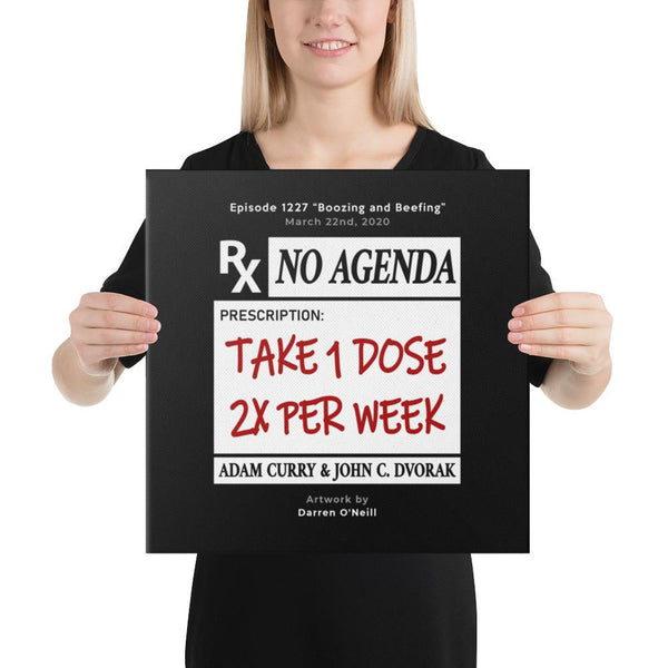 NO AGENDA 1227 - customizable canvas cover art