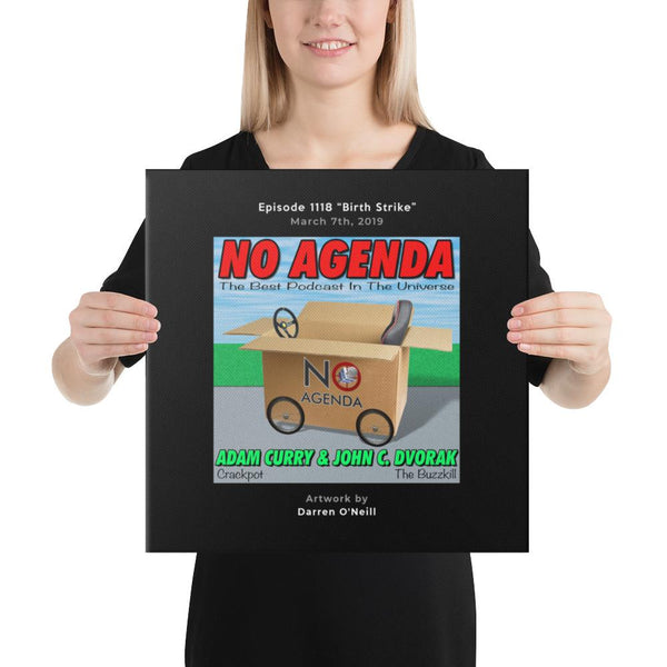 NO AGENDA 1118 - customizable canvas cover art