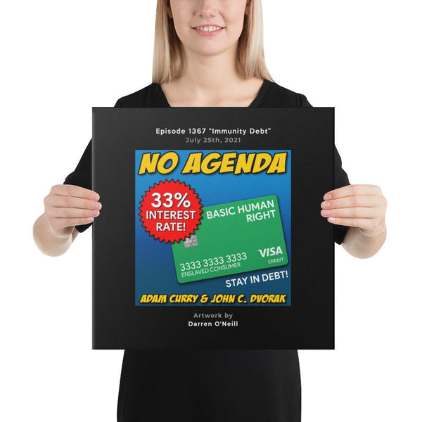 NO AGENDA 1367 - customizable canvas cover art