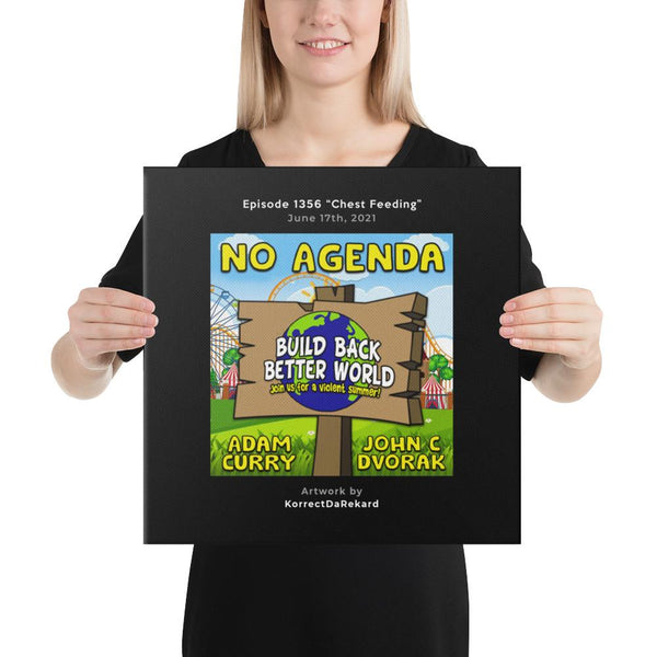 NO AGENDA 1356 - customizable canvas cover art