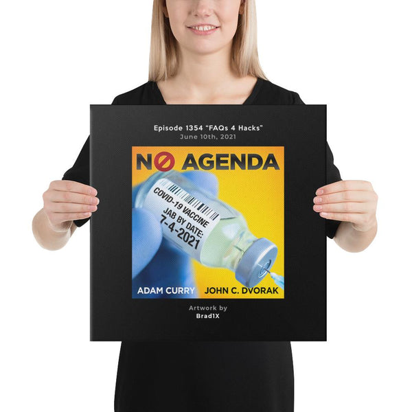 NO AGENDA 1354 - customizable canvas cover art