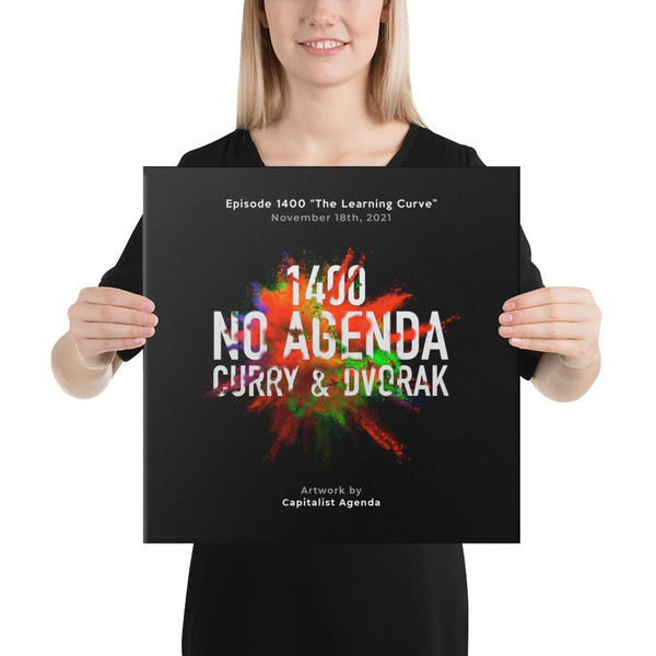 NO AGENDA 1400 - customizable canvas cover art