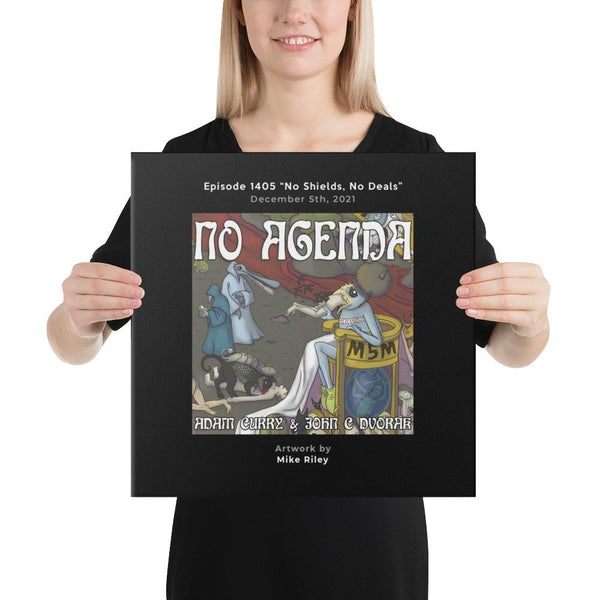 NO AGENDA 1405 - customizable canvas cover art
