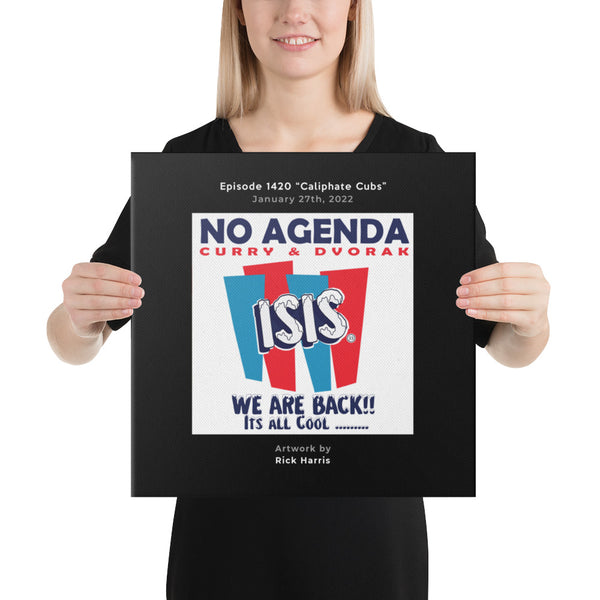 NO AGENDA 1420 - customizable canvas cover art