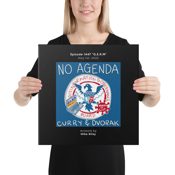 NO AGENDA 1447 - customizable canvas cover art