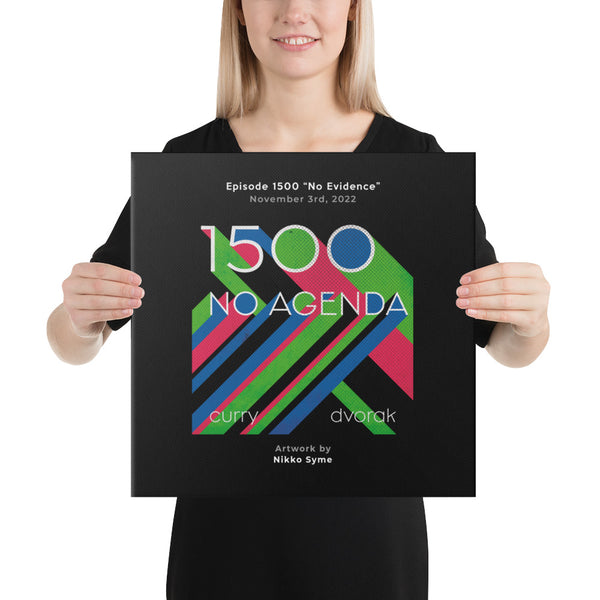 NO AGENDA 1500 - customizable canvas cover art