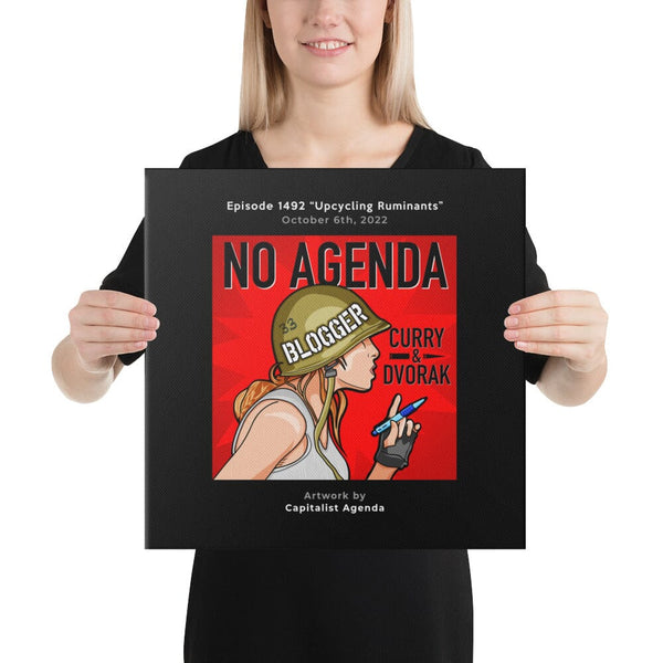 NO AGENDA 1492 - customizable canvas cover art