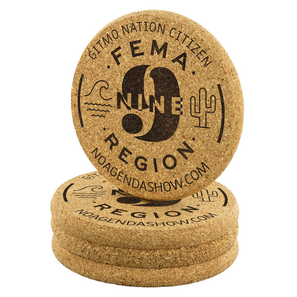 FEMA REGION NINE - cork coasters