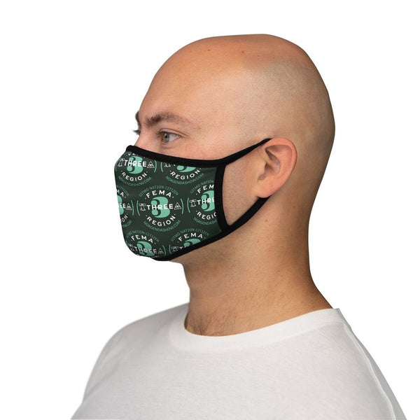 FEMA REGION THREE - GREEN - fitted face mask