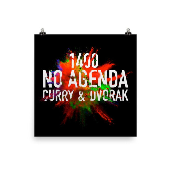 NO AGENDA 1400 - cover art poster print