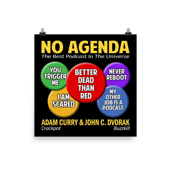 NO AGENDA 1169 - cover art poster print