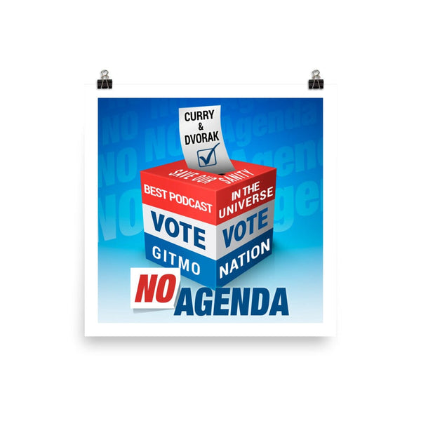 NO AGENDA 1501 - cover art poster print