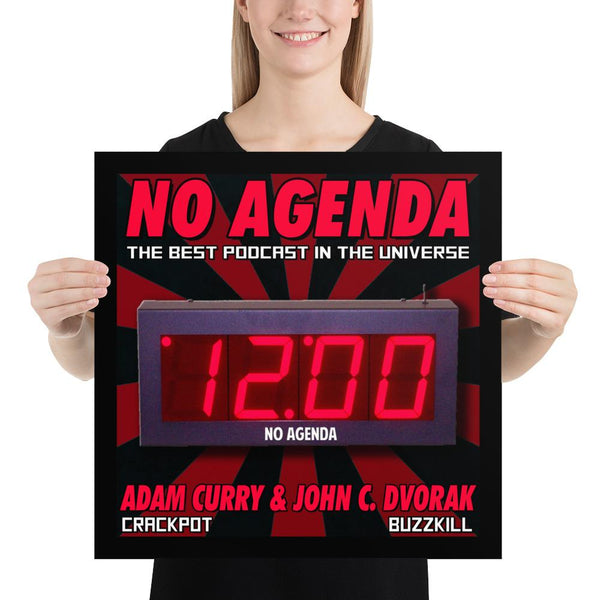NO AGENDA 1200 - cover art poster print