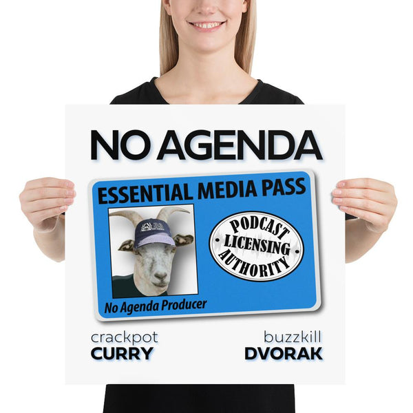 NO AGENDA 1307 - cover art poster print