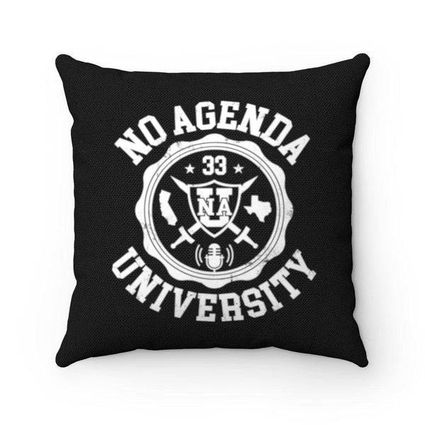 NO AGENDA UNIVERSITY - throw pillow case