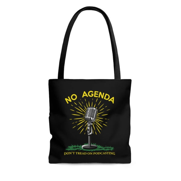 DONT TREAD ON PODCASTING - B - tote bag