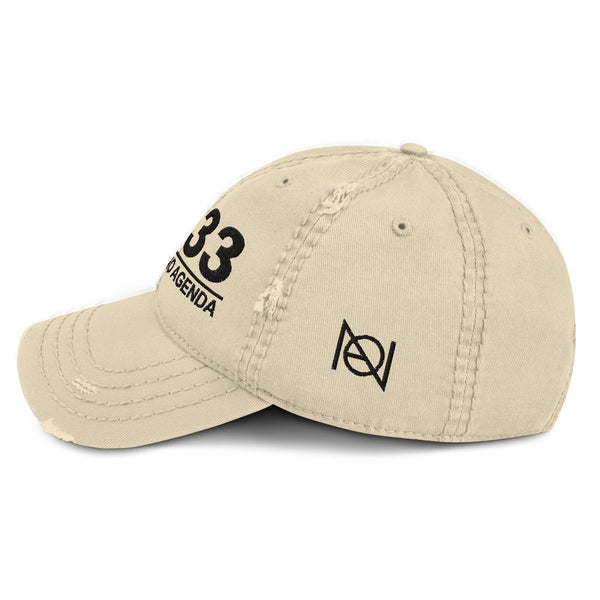 NEWS 33 - distressed hat