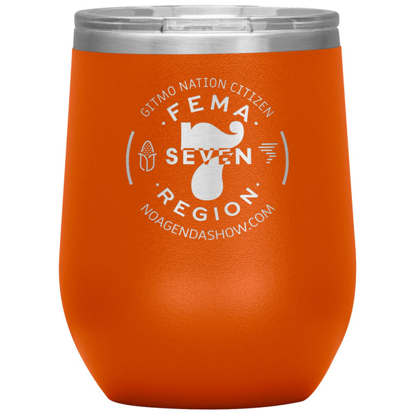 FEMA REGION SEVEN - 12 oz wine tumbler