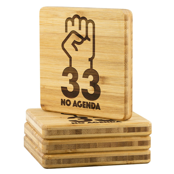 NO AGENDA 33 - bamboo coasters