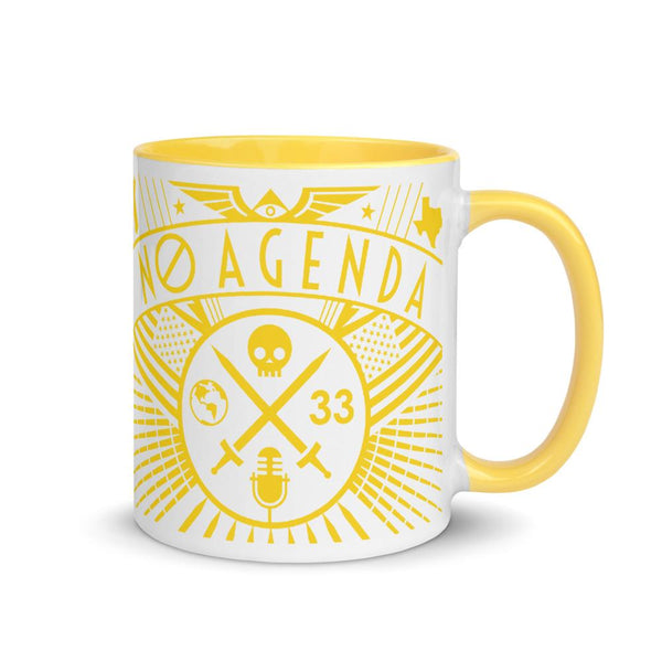 NO AGENDA RALLY - accent mug