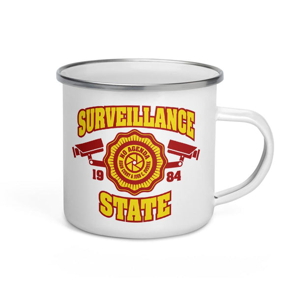 SURVEILLANCE STATE - enamel mug