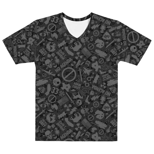 NO AGENDA CAMO - mens v neck