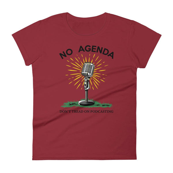DONT TREAD ON PODCASTING - womens tee