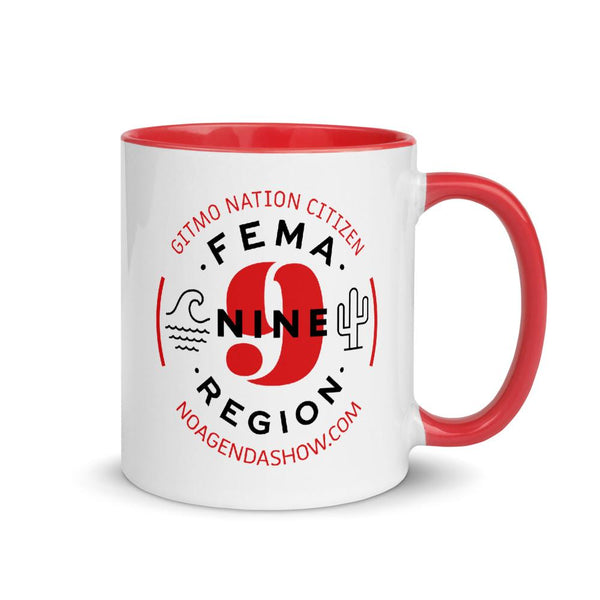 FEMA REGION NINE - accent mug