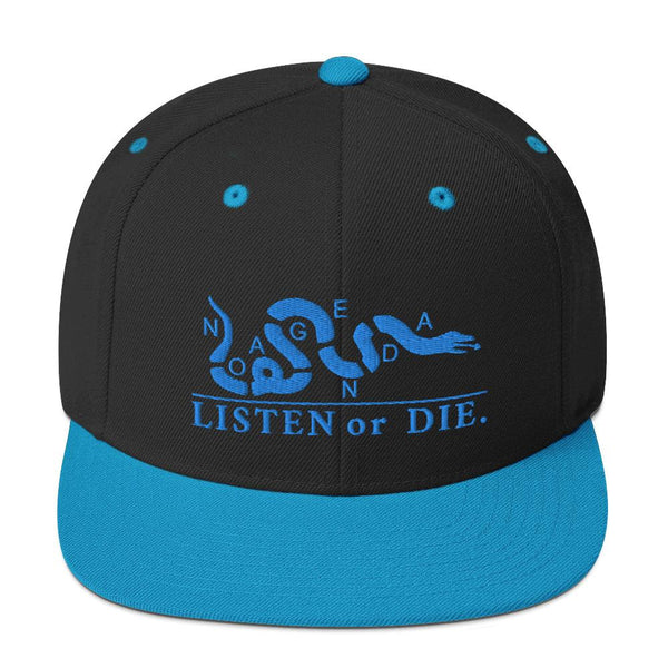 LISTEN OR DIE - high snapback hat