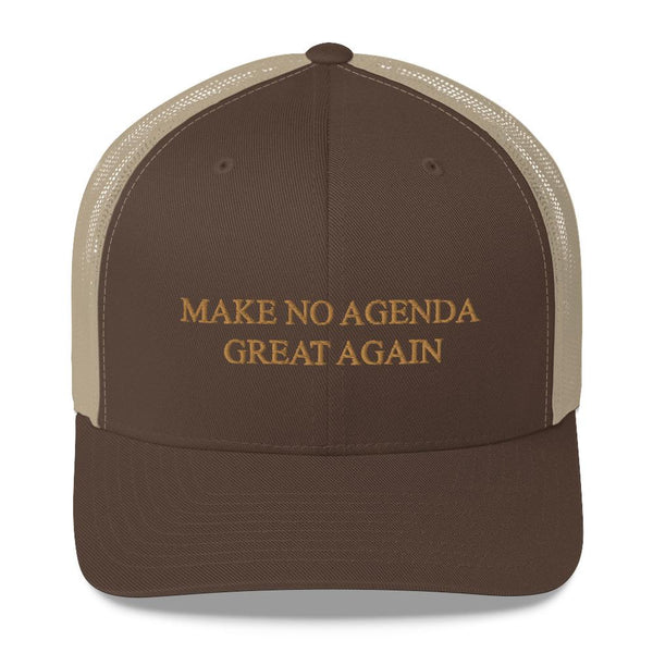 MAKE NO AGENDA GREAT AGAIN - mid trucker hat