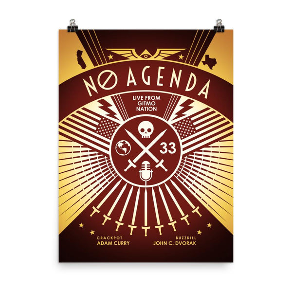 NO AGENDA RALLY | sienna - art print