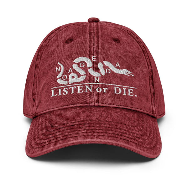 LISTEN OR DIE - vintage hat