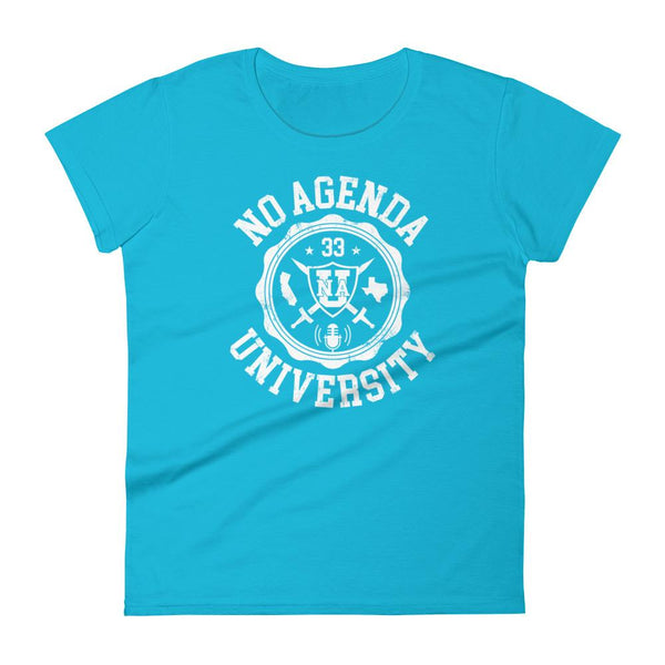 NO AGENDA UNIVERSITY - womens tee