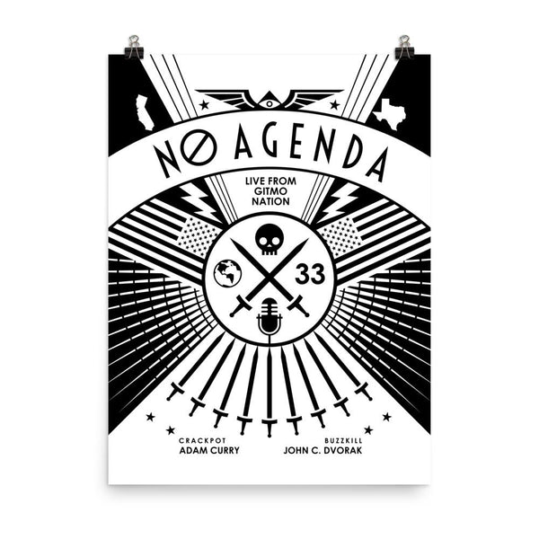 NO AGENDA RALLY | light - art print