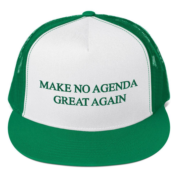 MAKE NO AGENDA GREAT AGAIN - high trucker hat