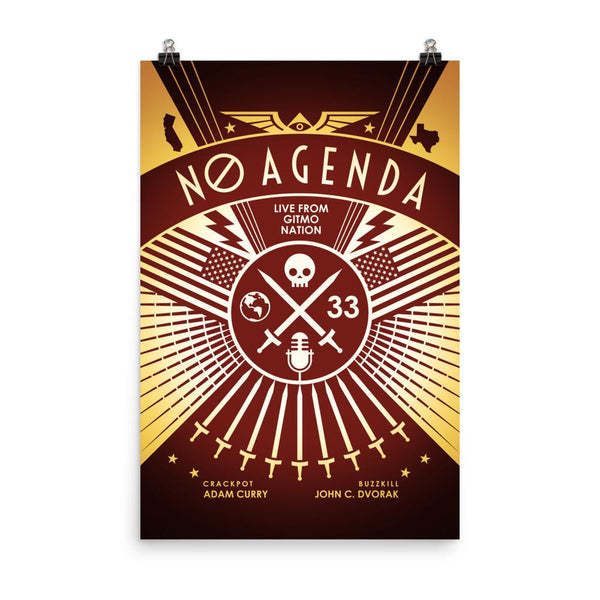 NO AGENDA RALLY | sienna - art print