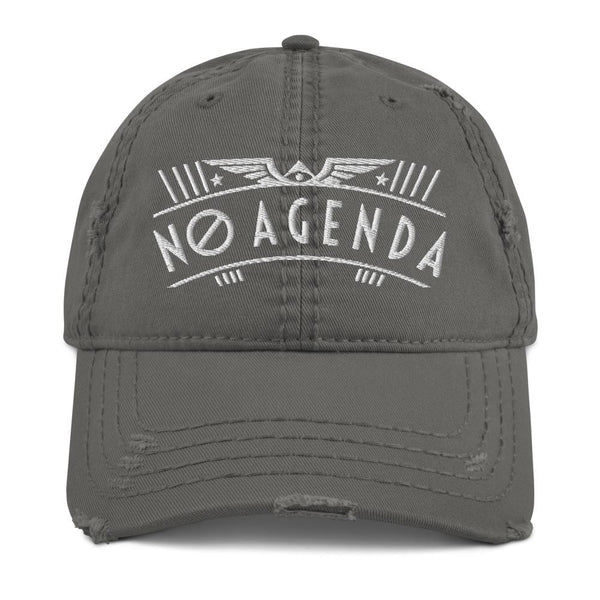 NO AGENDA RALLY - distressed hat