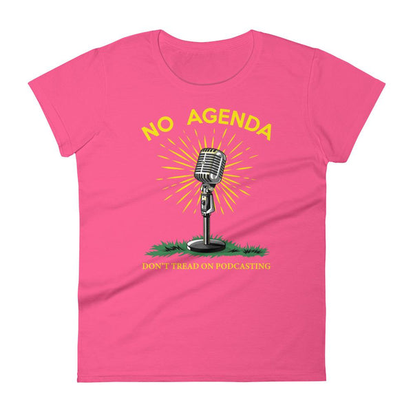DONT TREAD ON PODCASTING - womens tee
