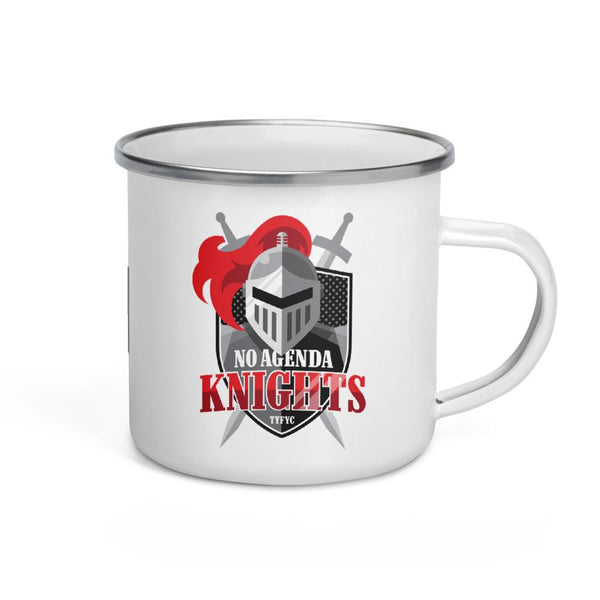 NO AGENDA KNIGHTS - enamel mug