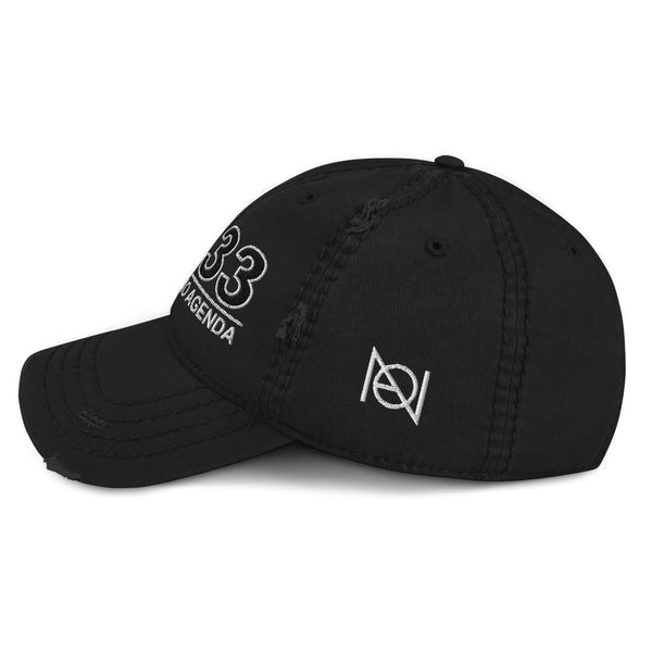 NEWS 33 - distressed hat