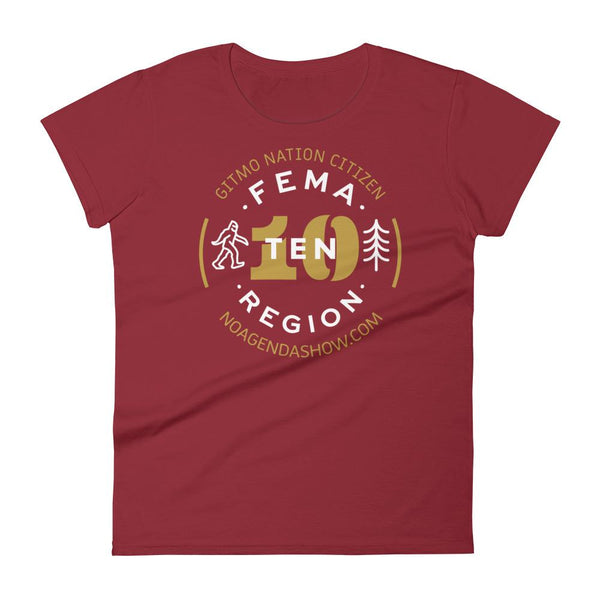 FEMA REGION TEN - womens tee