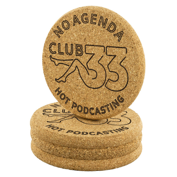 NO AGENDA CLUB 33 - cork coasters