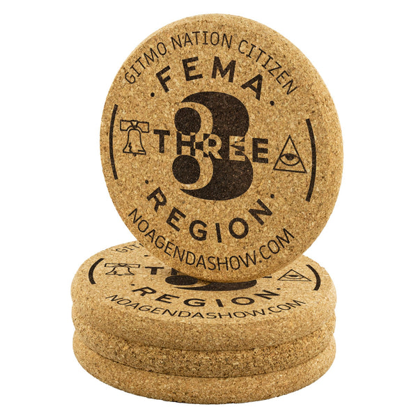 FEMA REGION THREE - cork coasters