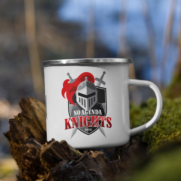 NO AGENDA KNIGHTS - enamel mug