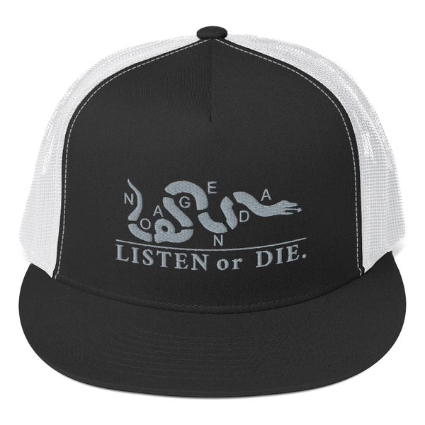 LISTEN OR DIE - high trucker hat