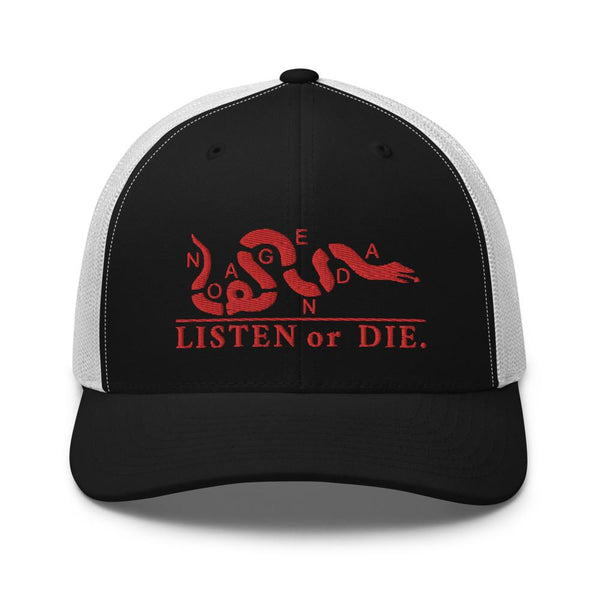 LISTEN OR DIE - mid trucker hat